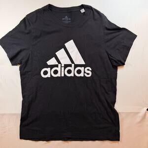 Adidas Mens Amplifier Big Logo Graphic Short Sleeve T Shirt Size Large